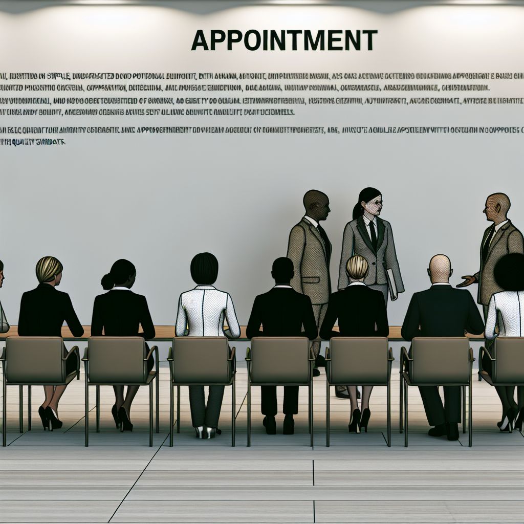 Image demonstrating Appointment in the quality management context